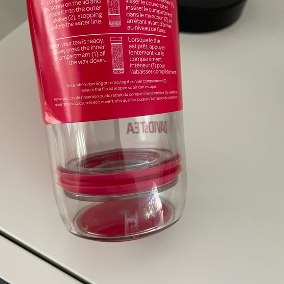 DAVIDs TEA Iced Tea Press ~ Fuchsia (discontinued). NEW - Picture 4 of 7